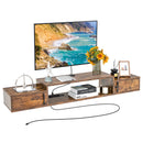 55 Inches Floating TV Stand with Power Outlet
