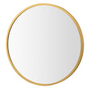 16-inch Round Wall Mirror with Aluminum Alloy Frame
