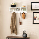 Wall Mount Cubby Organizer Hooks Entryway Storage Shelf