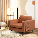 Modern Accent Armchair with Side Storage Pocket