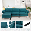 Extra Large Modular L-shaped Sectional Sofa with Reversible Chaise for 4-5 People