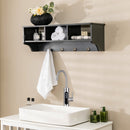 Wall Mount Cubby Organizer Hooks Entryway Storage Shelf