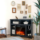 Modern Corner TV Stand with Adjustable Shelves for TVs up to 48 Inch