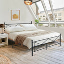 Full/Queen Size Metal Bed Frame Platform with Headboard