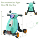 2-in-1 Baby Sit to Stand Learning Walker with Lights and Sounds