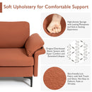 Modern Fabric Accent Armchair with Original Distributed Spring and Armrest Cushions