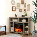 Modern Corner TV Stand with Adjustable Shelves for TVs up to 48 Inch