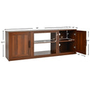 TV Stand with Double Barn Doors for TVs up to 65 Inch