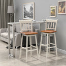 30.5 Inches Set of 2 Swivel Bar Stools with 360¬∞ Swiveling