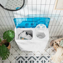 26 LBS Twin Tub Portable Washing Machine with Built-In Drain Pump-Gray