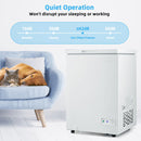 3.5/5 Cu.ft Compact Chest Freezer with Removable Storage Basket