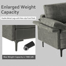 Large 3-Seat Sofa Sectional with Metal Legs for 3-4 people