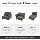 Extra Large Modular L-shaped Sectional Sofa with Reversible Chaise for 4-5 People