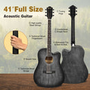 41 Inch Full Size Cutaway Acoustic Guitar Set for Beginner