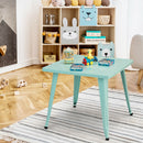 27 Inch Kids Square Steel Table Play Learn Activity Table-Blue
