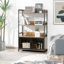 3-Tier Baker's Rack with Storage Cabinet-Rustic Brown