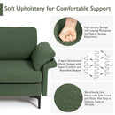 Modern Fabric Accent Armchair with Original Distributed Spring and Armrest Cushions