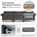 Extra Large Modular L-shaped Sectional Sofa with Reversible Chaise for 4-5 People