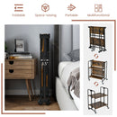 Folding Rolling Cart with Metal Frame-2-Tier