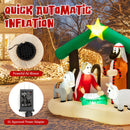 6.7 Feet Christmas Inflatable Nativity Scene with LED Lights