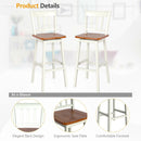 30.5 Inches Set of 2 Swivel Bar Stools with 360¬∞ Swiveling