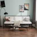 Metal Daybed Twin Bed Frame Stable Steel Slats Sofa Bed