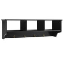 Wall Mount Cubby Organizer Hooks Entryway Storage Shelf