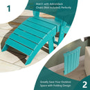 Adirondack Folding Ottoman with All Weather HDPE