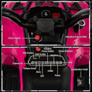 12V Kids Ride On ATV 4 Wheeler with MP3 and Headlights-Pink