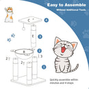 Multi-level Cat Tree with Scratching Posts and Cat Hammock