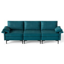 Large 3-Seat Sofa Sectional with Metal Legs for 3-4 people