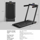2-in-1 Folding Treadmill with Dual LED Display