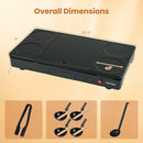 Electric Raclette Grill with 4 Nonstick Woks and Spatulas