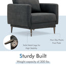 Modern Upholstered Accent Chair with Removable Backrest Cushion