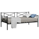 Metal Daybed Twin Bed Frame Stable Steel Slats Sofa Bed