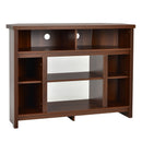 Modern Corner TV Stand with Adjustable Shelves for TVs up to 48 Inch