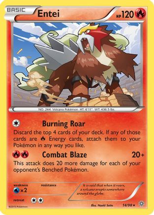 Entei 014/98 - XY  Ancient Origins