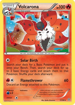 Volcarona 017/98 - XY  Ancient Origins Holofoil