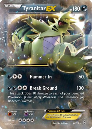 Tyranitar EX 042/98 - XY  Ancient Origins Holofoil