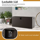 31/73/100 Gallon All Weather Storage Container with Lockable Lid