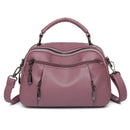 Multi-layered PU Handbag Tote And Crossbody Small Square Bag