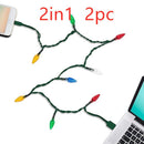 Christmas LED USB Charging Cable with Lights