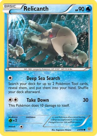 Relicanth 023/98 - XY  Ancient Origins Reverse Holofoil