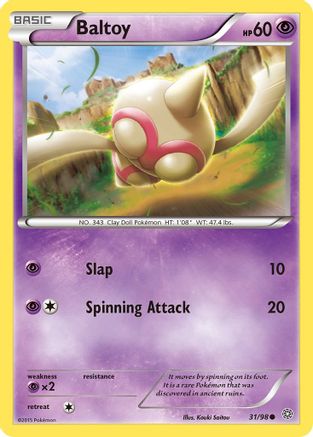 Baltoy 031/98 - XY  Ancient Origins