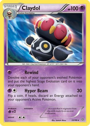 Claydol 033/98 - XY  Ancient Origins