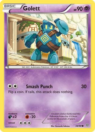 Golett 034/98 - XY  Ancient Origins Reverse Holofoil