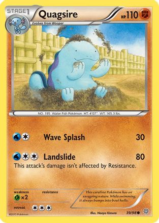 Quagsire 039/98 - XY  Ancient Origins Reverse Holofoil
