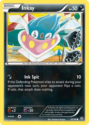 Inkay 045/98 - XY  Ancient Origins Reverse Holofoil