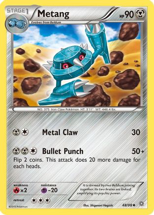 Metang 048/98 - XY  Ancient Origins Reverse Holofoil