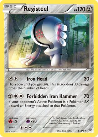 Registeel 051/98 - XY  Ancient Origins Reverse Holofoil